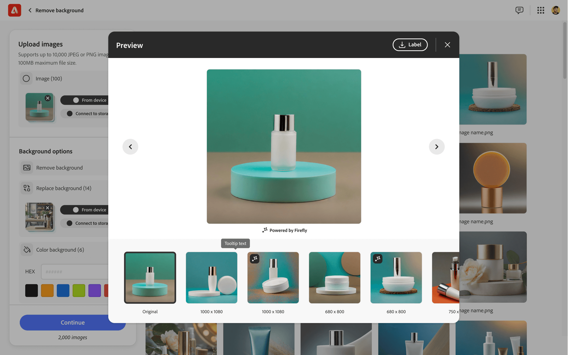 Smart preview panel showing before and after for bulk actions